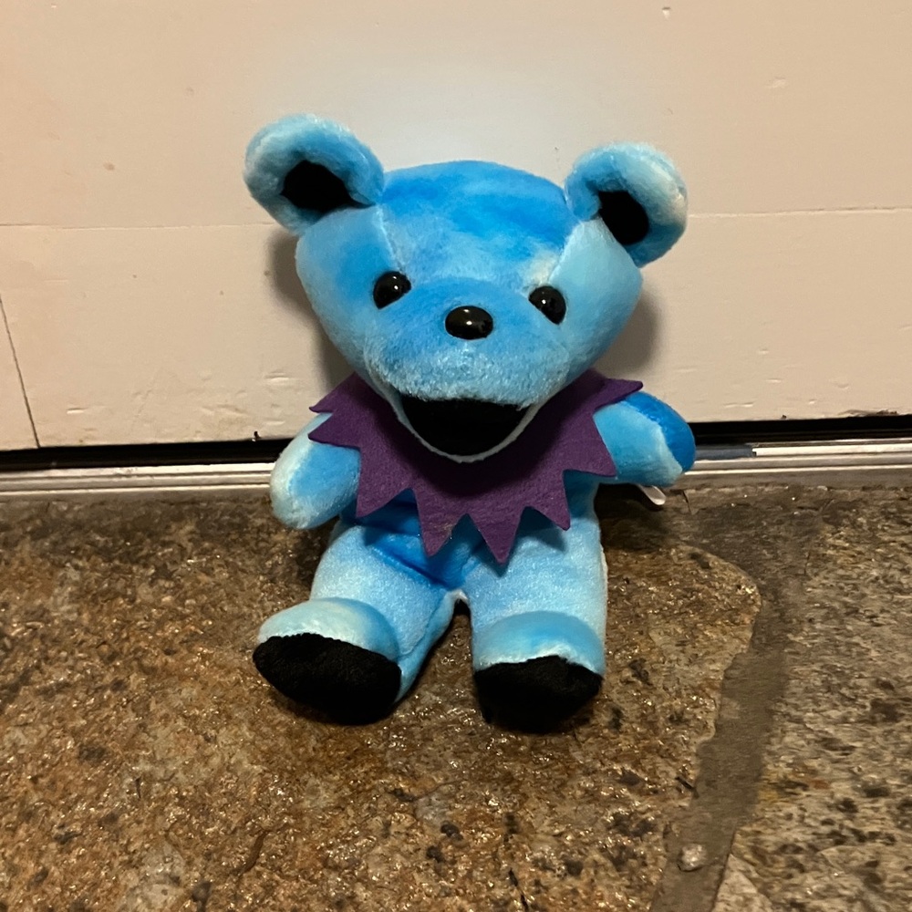 Blue and Purple Plush Bear Toy